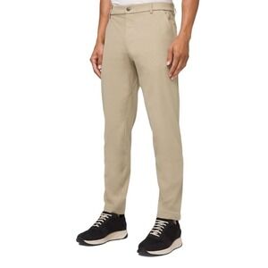 Lululemon Men's Commission Pant, Classic Warpstreme Tofino Sand, Size 32 (flaw)